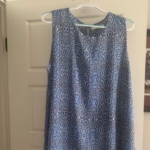 Women’s Plus Blue Sleeveless Top